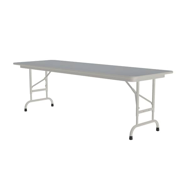 CFA Adjustable HPL Folding Tables 24x60 Gray Granite